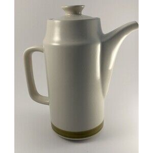 Spring Bouquet Stoneware 8.25" Tall 6-CUP Coffee Pot W/ Lid Japan
